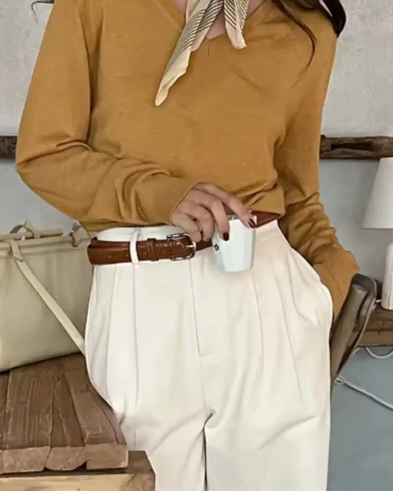 Pantalons Capri blancs pour femmes Old Money, coupe élégante et classique, parfaits pour un style chic et décontracté.