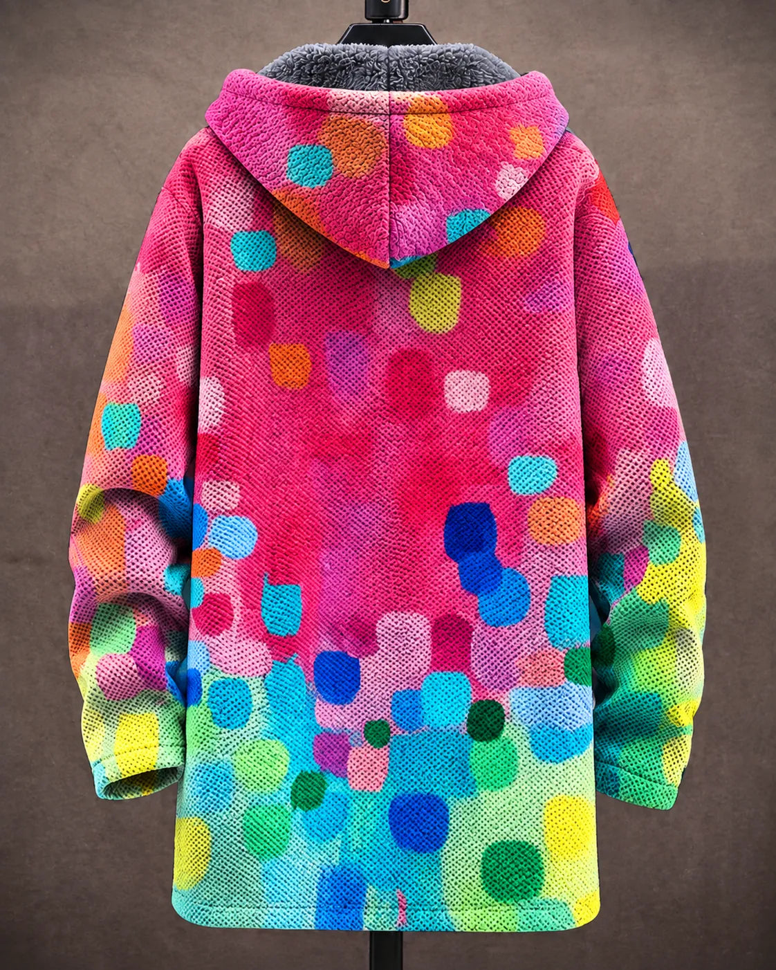 Veste à capuche Danoir Paris Rosalie avec motifs de fleurs de confetti, tissu confortable et design tendance.