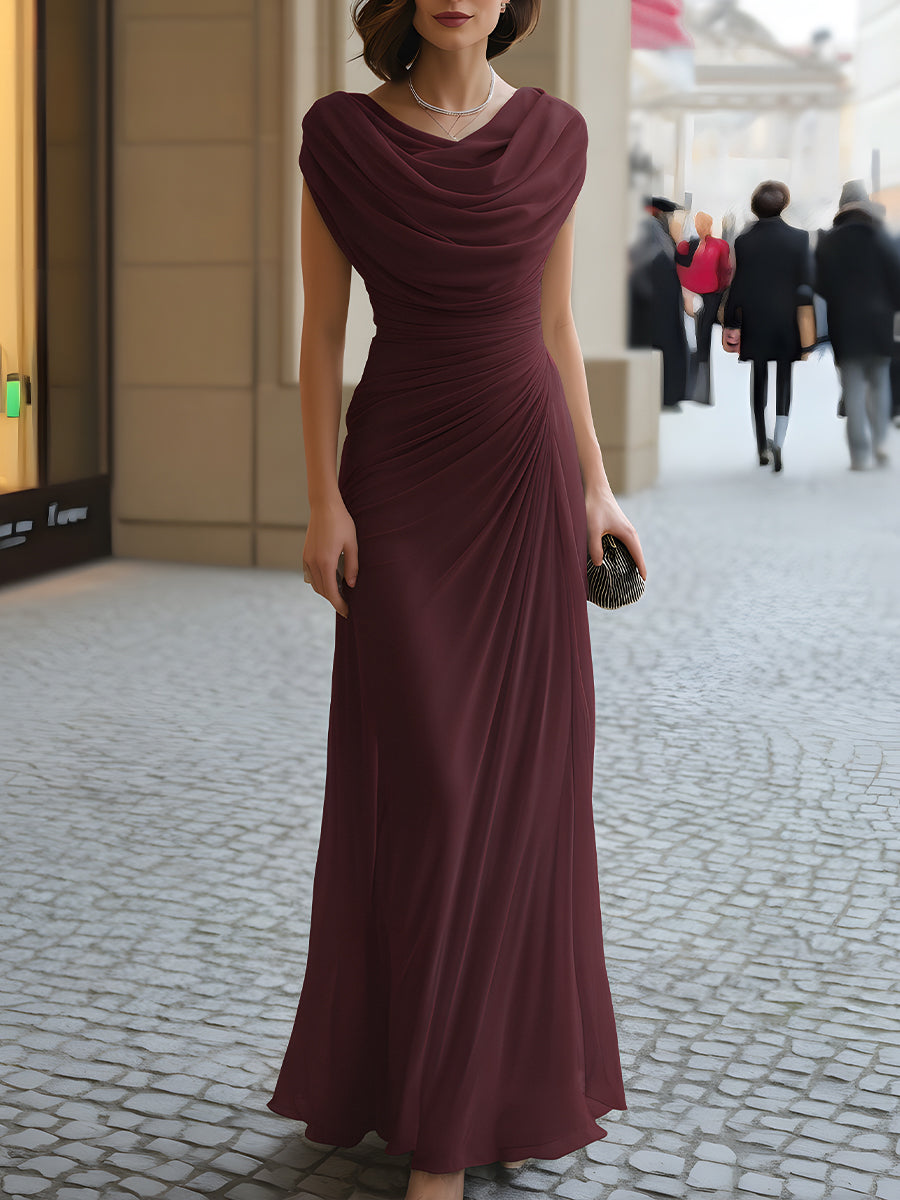Robe longue maxi Jilliann™ de Danoir Paris en tissu léger, couleur élégante, portée fluide et style sophistiqué visible sur l'image.