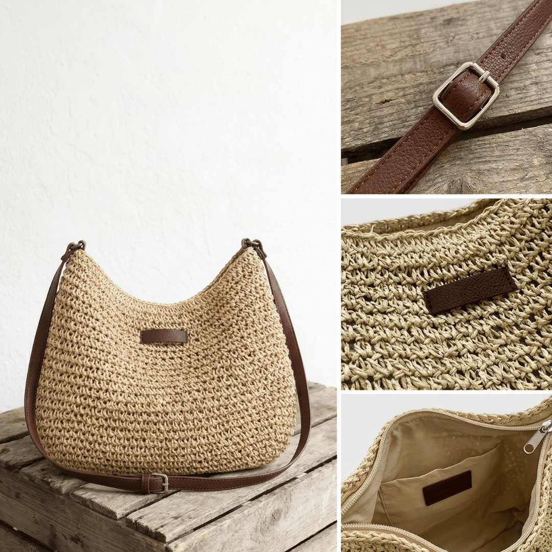 Sac élégant Kathy de Danoir Paris, en cuir noir avec détails dorés, vue de face.