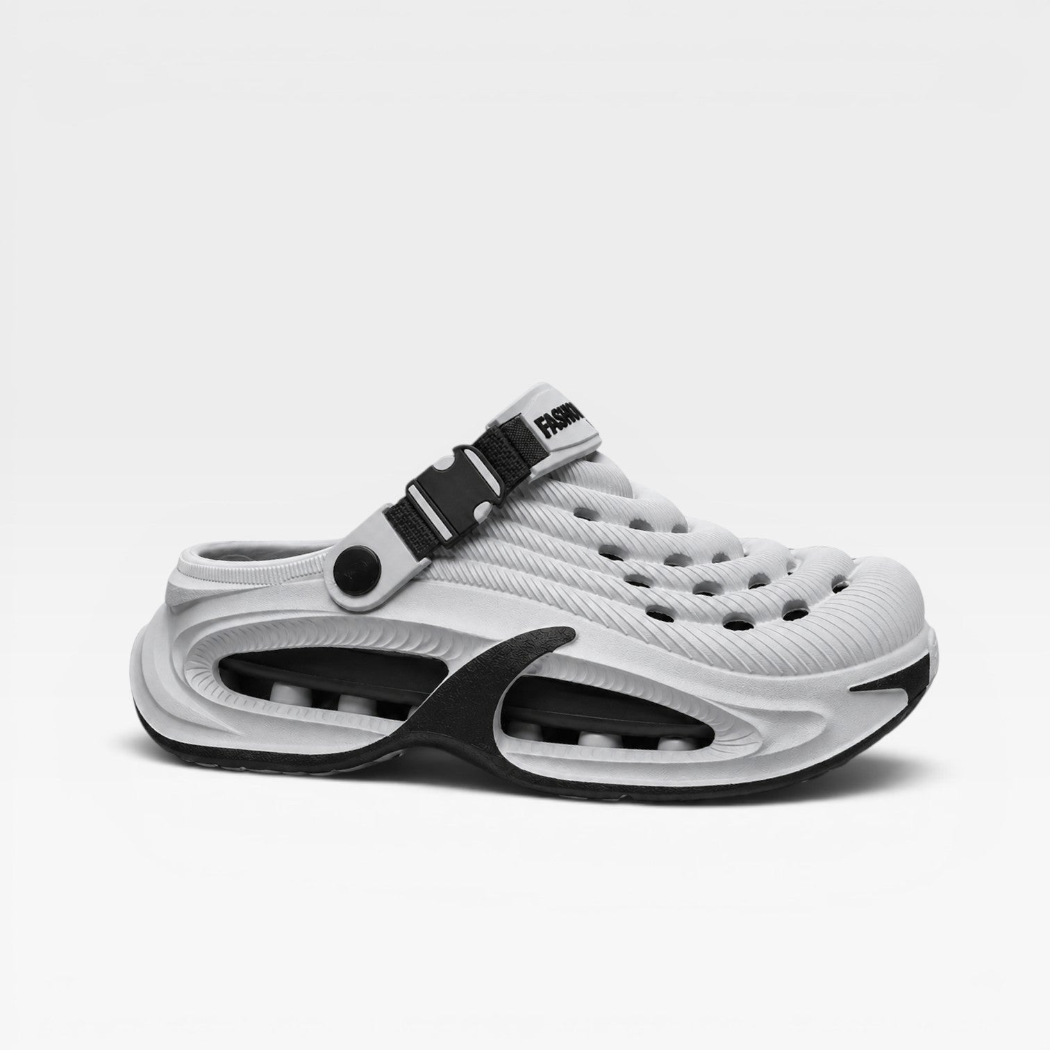 Sabots rembourrés pour hommes Danoir Paris, sandales de sport ventilées gris, faciles à enfiler, confortables pour l'été.