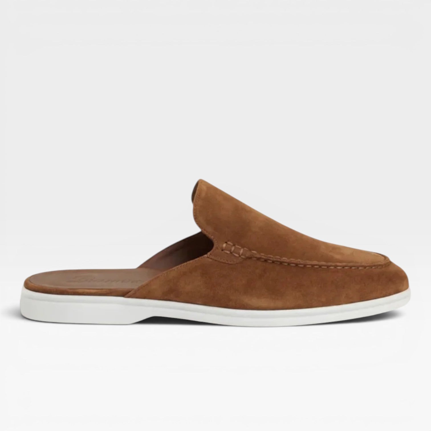 Mules en daim pour hommes Danoir Paris, mocassins décontractés sans talon à enfiler, sandales élégantes pour homme.