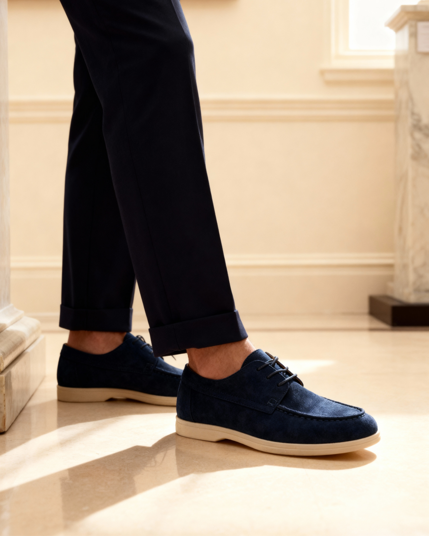 Premium Suede Lace Shoes Old Money