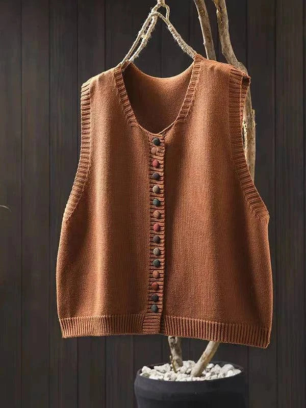 Cardigan chic quotidien Sadie de Danoir Paris, en maille douce, porté ouvert avec manches longues, couleur neutre.