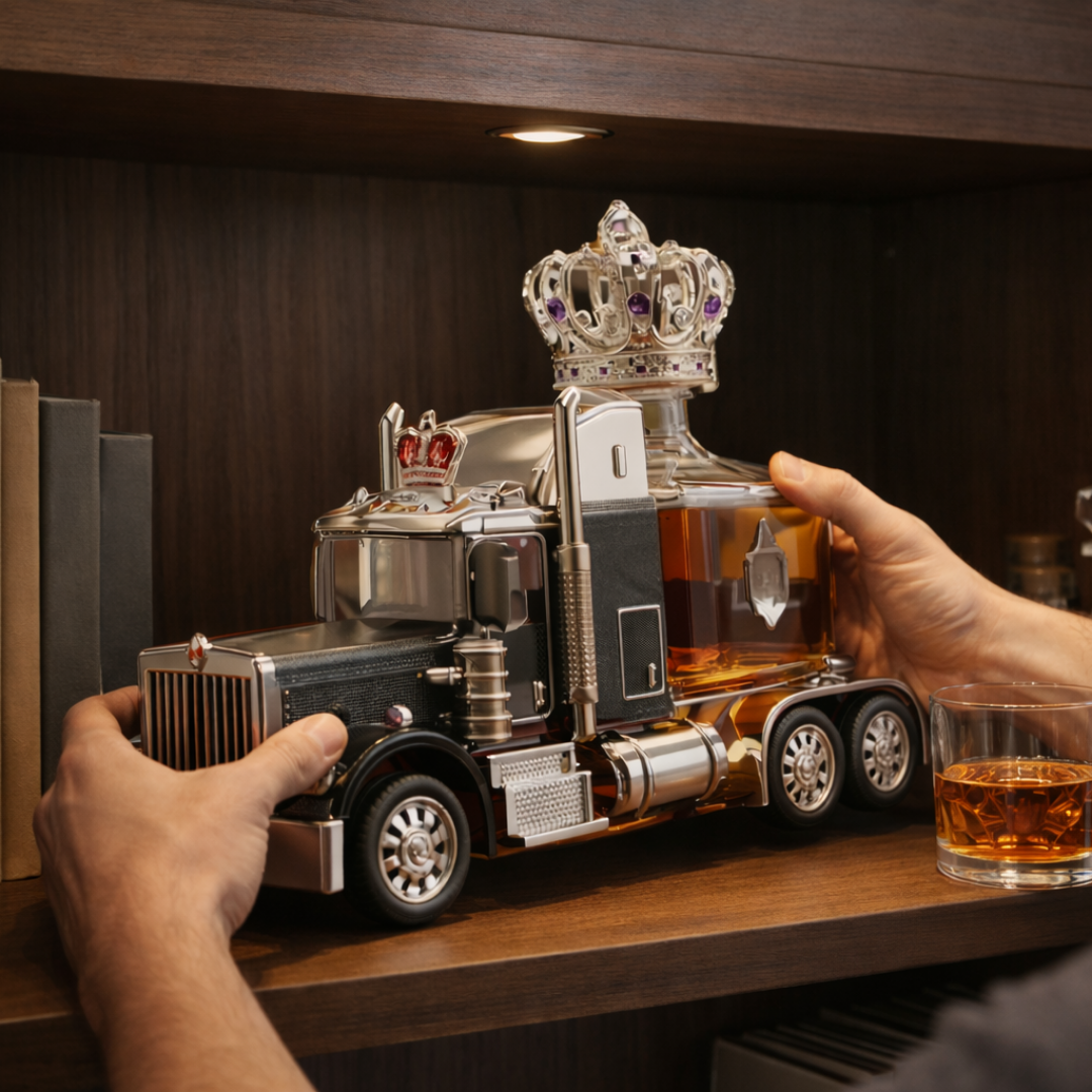 Flasque à whisky Tira Special Edition de Danoir Paris, contenant une bouteille de whisky élégante avec design spécial.