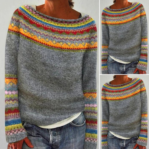 Pull en laine rétro Elyse de la collection #1752, par Danoir Paris, visible en image.