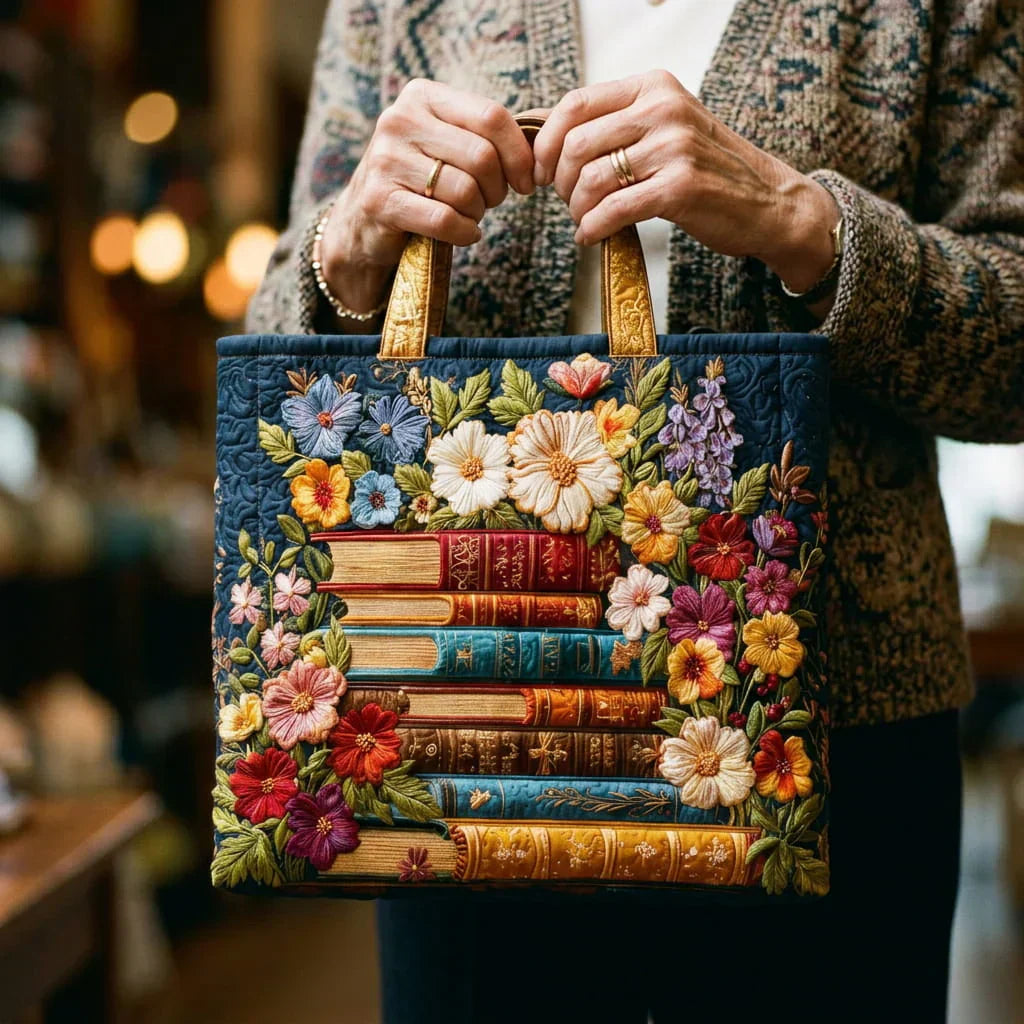 Sac à main artisanal Danoir Paris avec motif floral, taille 38 x 35 cm, sac en cuir élégant et fait main.