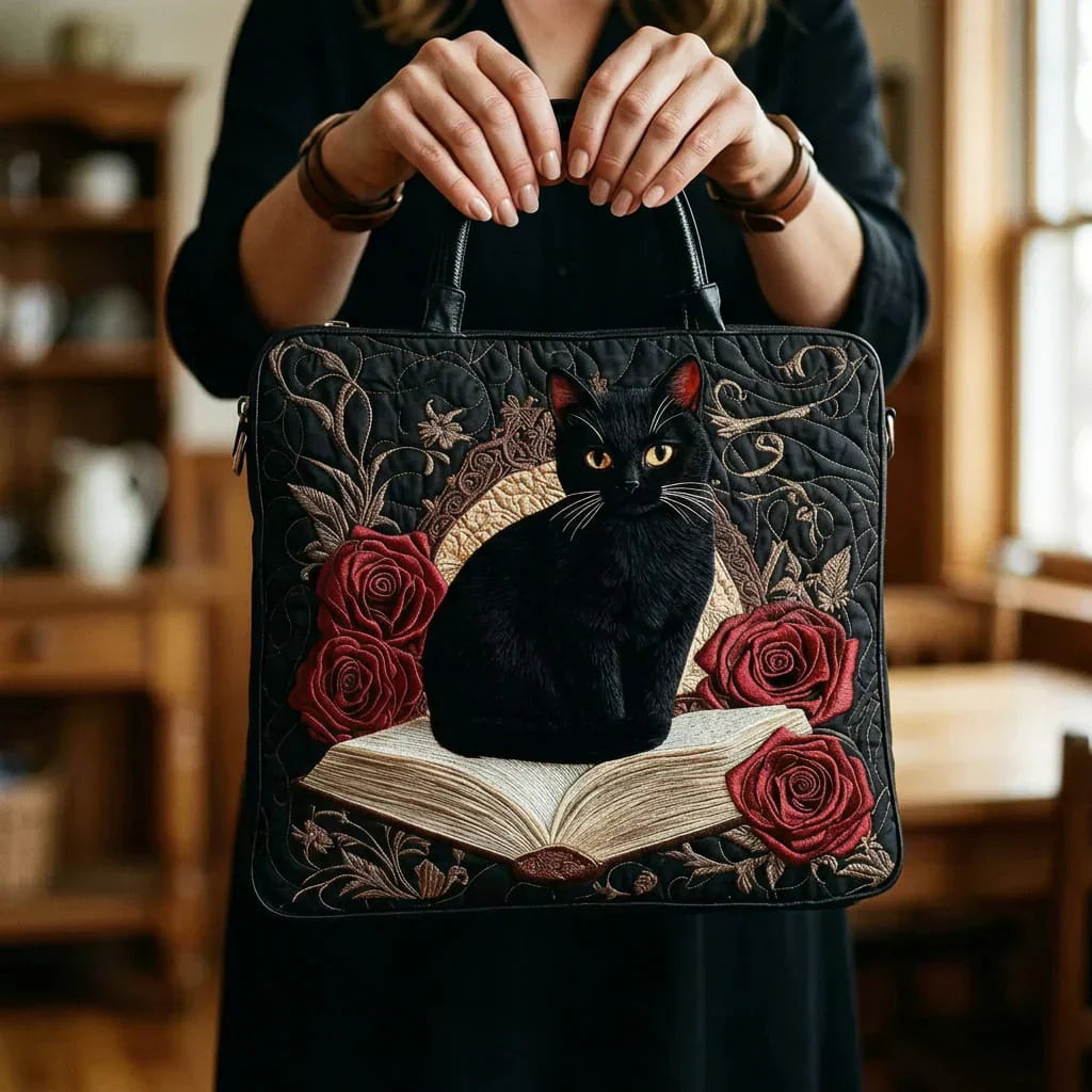 Sac à main artisanal Moon Cat par Danoir Paris, sac en tissu avec motif lunaire, dimensions 38x35 cm, style élégant et unique.