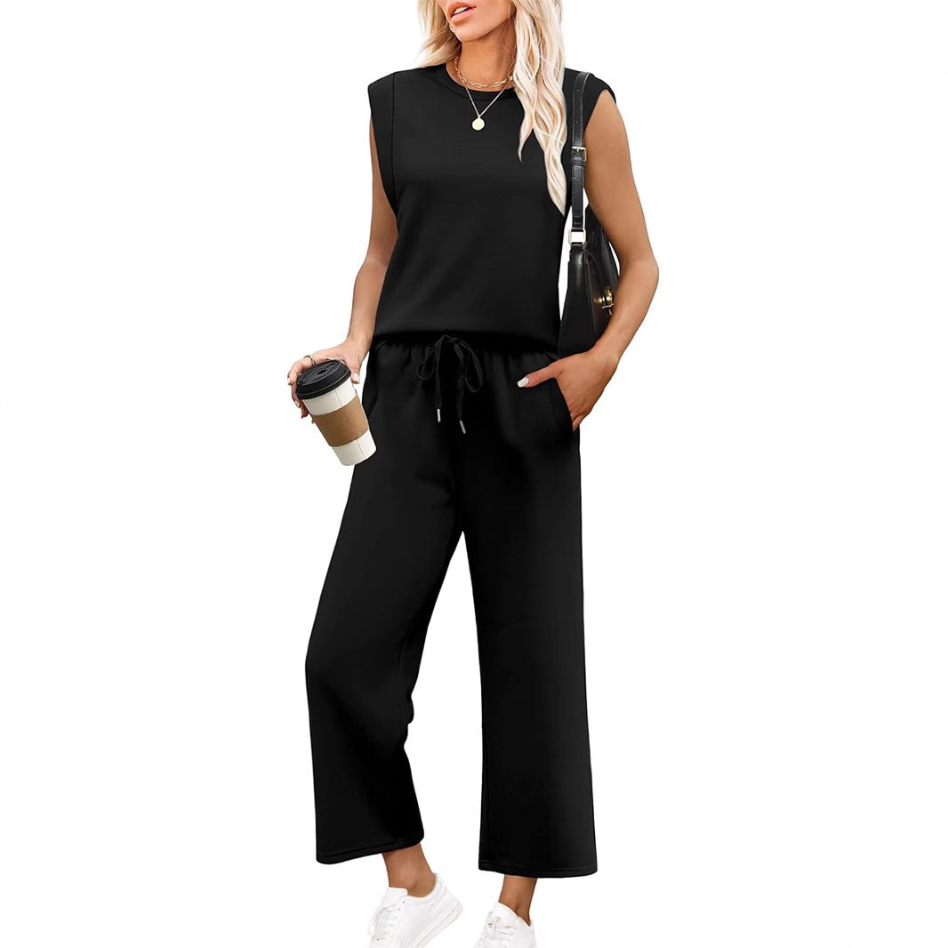 Ensemble confortable et chic Leyla de Danoir Paris en beige, parfait pour un style élégant et décontracté.