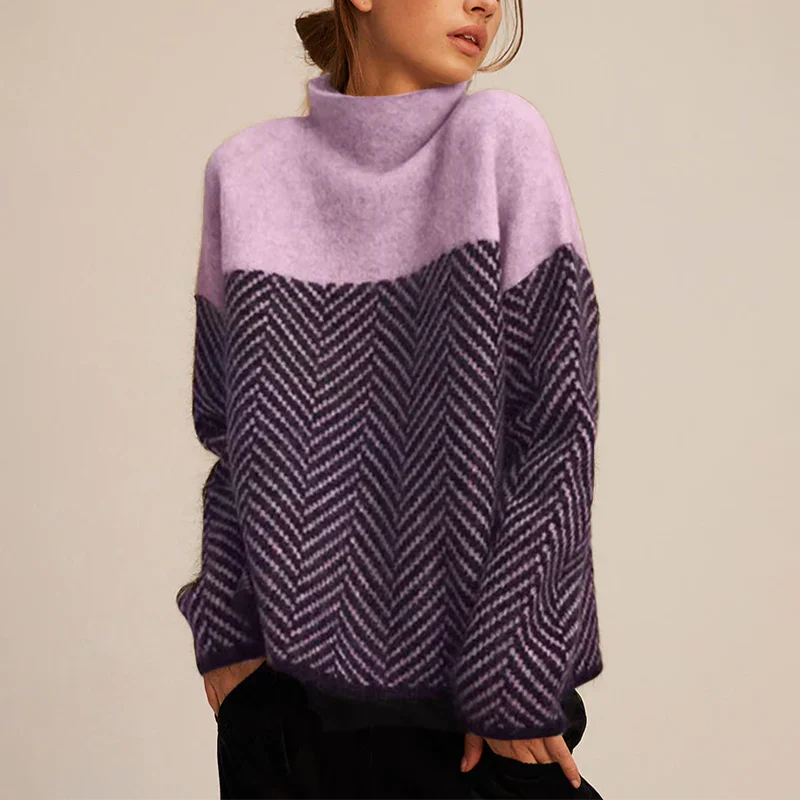 Pull torsadé beige Danoir Paris Mira, élégant et confortable, en taille unique, avec motif torsadé visible sur l'image.