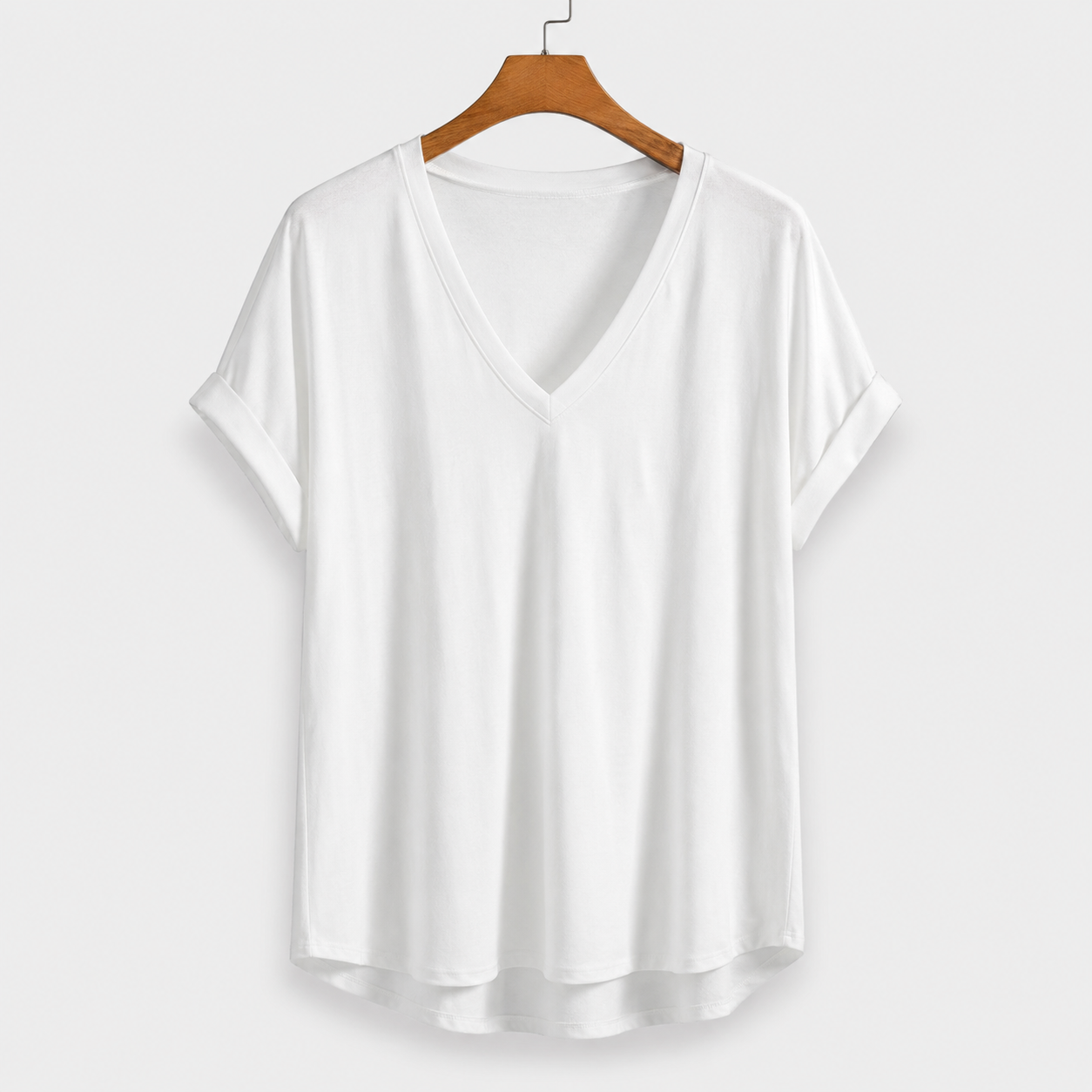 T-shirt à manches courtes unie avec patchwork, Danoir Paris, blanc, style décontracté et moderne.