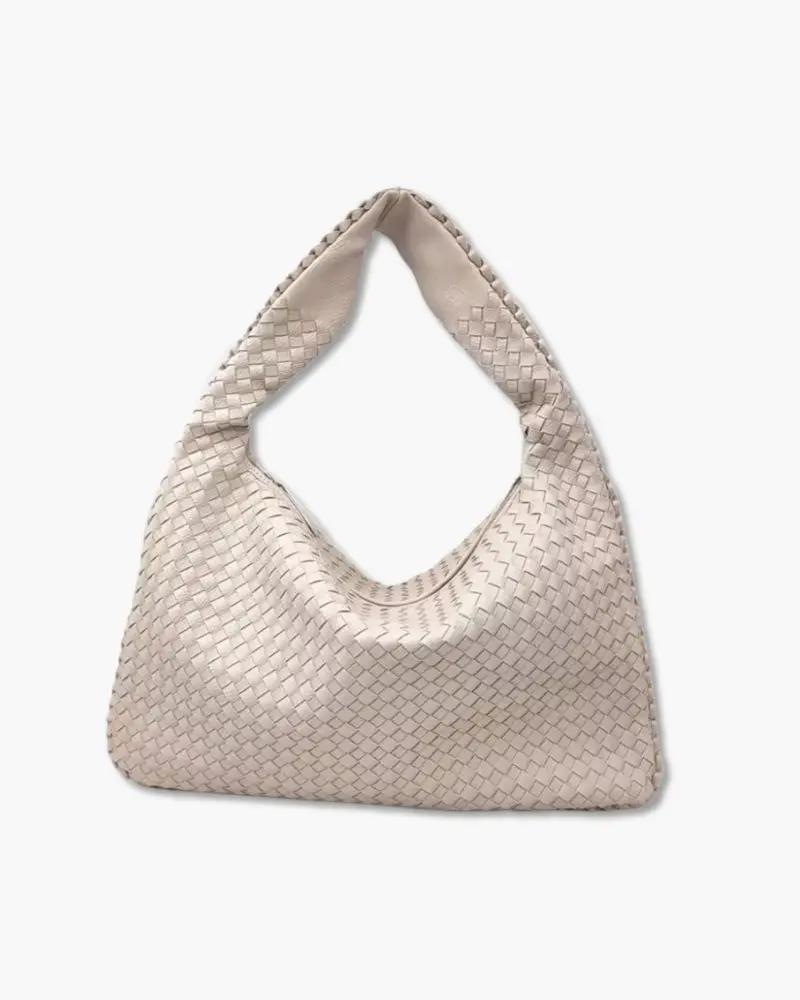 Sac à main noir Danoir Paris The London, en cuir élégant avec poignées et fermeture sécurisée, vue de face.