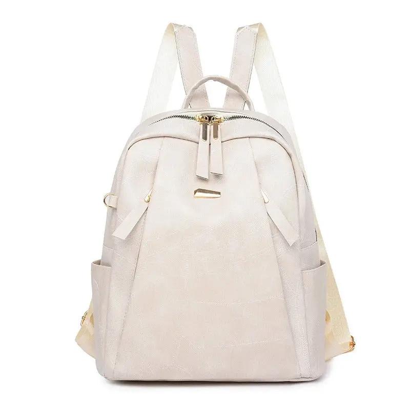 Sac à dos blanc Danoir Paris Lydia, sac à dos chic et classique avec design élégant visible en image.