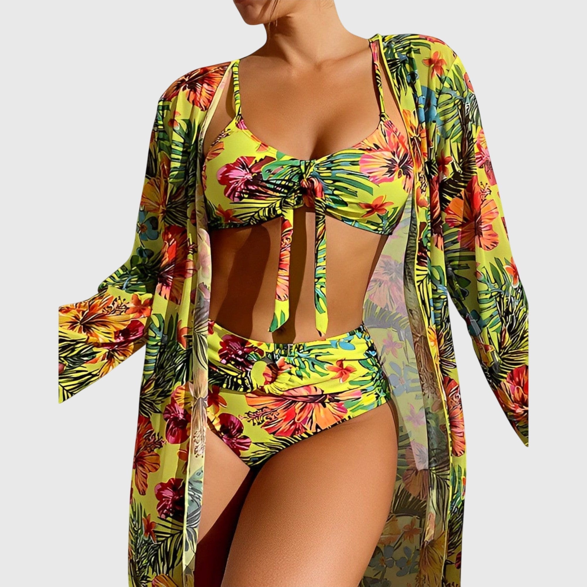 Ensemble de bikini Luna blanc de Danoir Paris, deux pièces avec haut et bas assortis, idéal pour la plage ou la piscine.