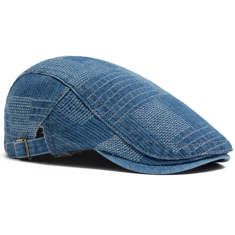 Chapeau pour homme Bloom™ en denim bleu de Danoir Paris, style décontracté et moderne pour homme.