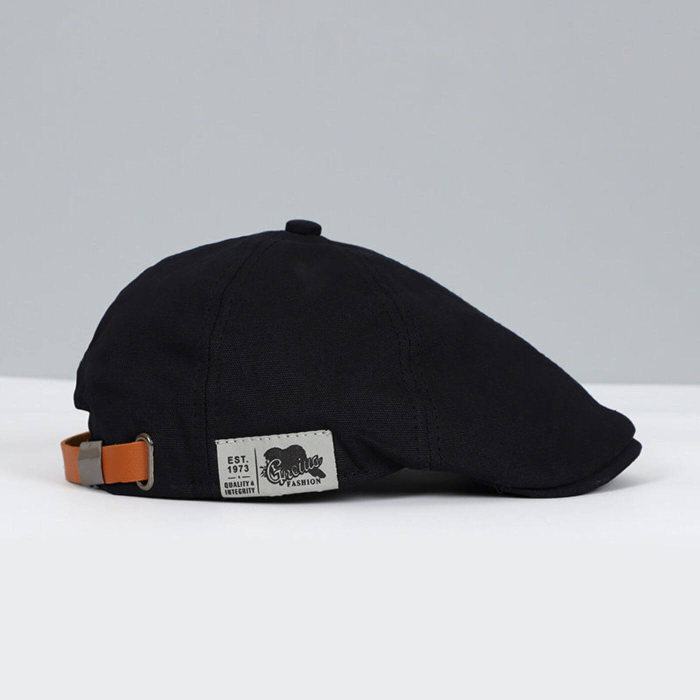 Casquette Bloom™ Klassieke Pet de Danoir Paris en tissu bleu, vue de face avec logo brodé.