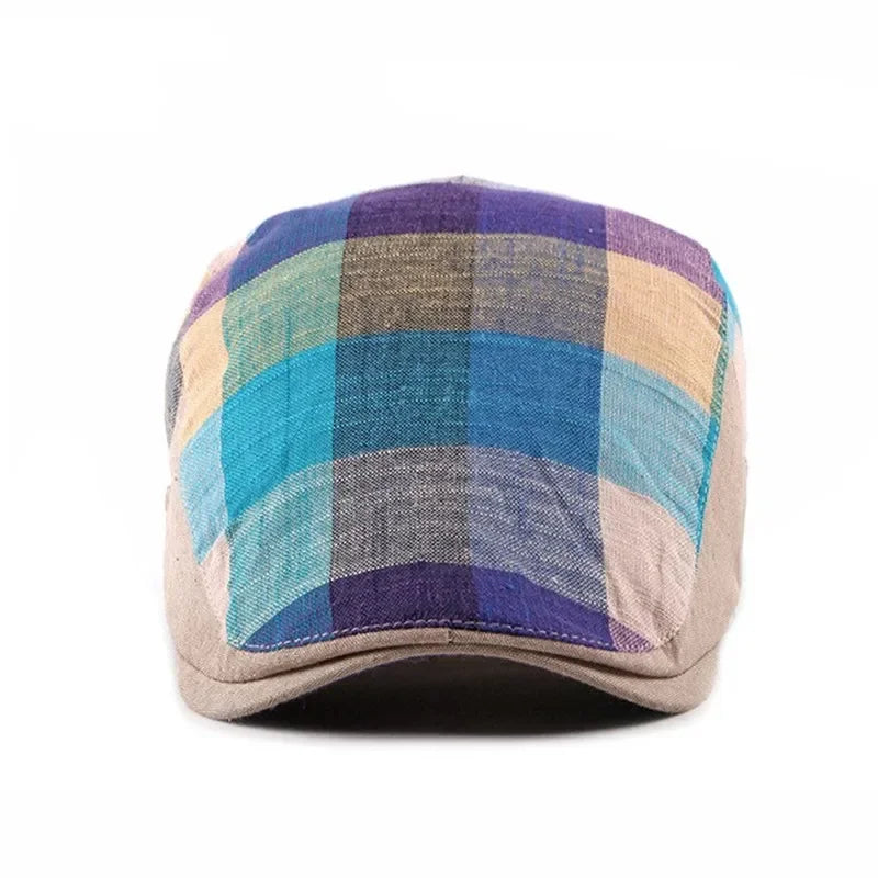Chapeau d'été stilé Bloom™ de Danoir Paris en tissu bleu léger, parfait pour la saison estivale.