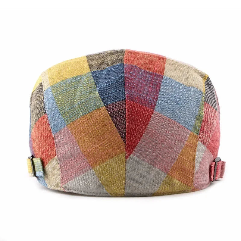Casquette d'été élégante Bloom de Danoir Paris en tissu bleu, légère et stylée pour la saison estivale.