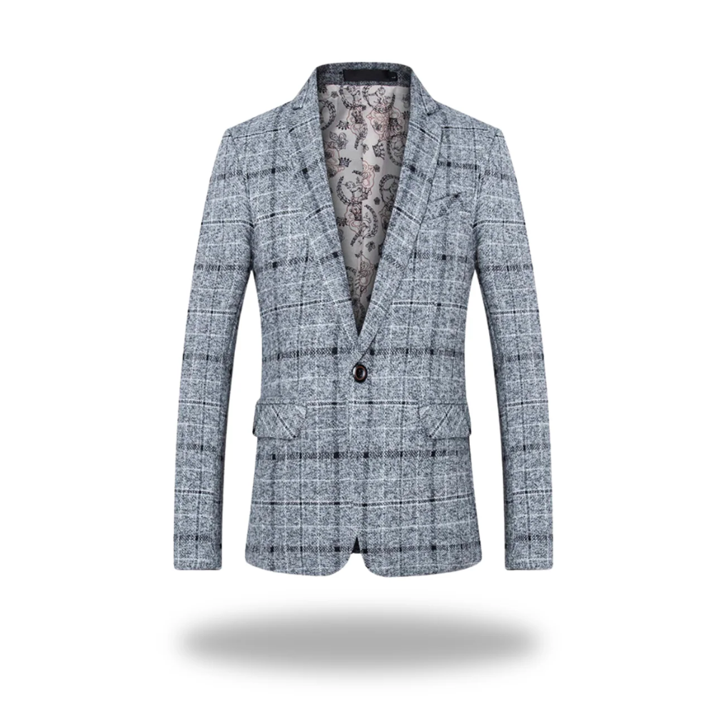 Blazer professionnel pour hommes de Danoir Paris, costume bleu marine élégant et moderne, adapté pour le bureau ou événements formels.