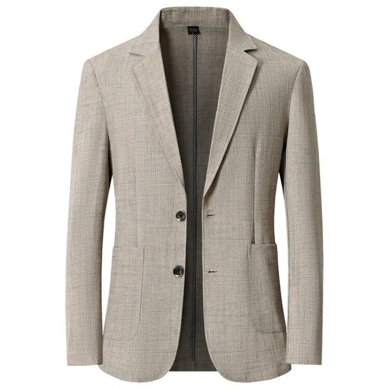 Veste intelligente pour hommes de Danoir Paris, élégante, en tissu bleu, avec design moderne et détails sophistiqués.