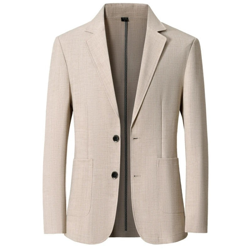 Veste intelligente pour hommes Danoir Paris, en tissu bleu, avec détails modernes et coupe élégante.