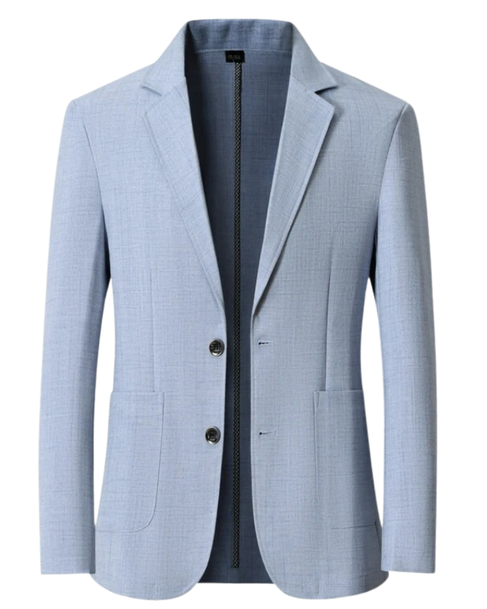 Veste intelligente pour hommes de Danoir Paris, en tissu bleu, avec design moderne et détails élégants.