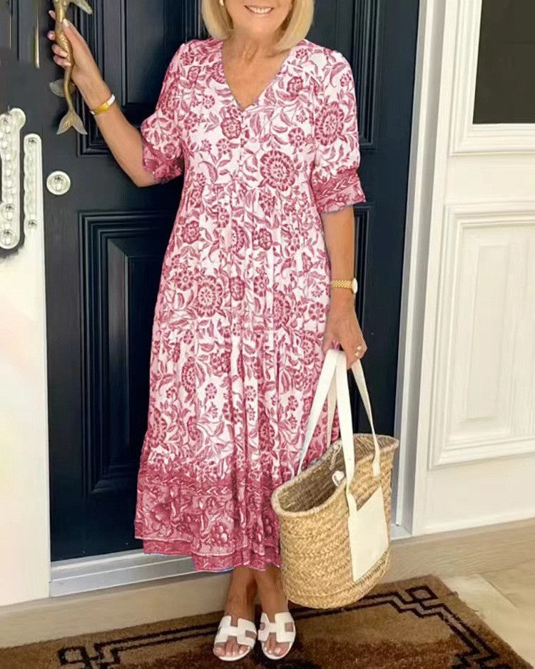 Robe fluide légère Madison de Danoir Paris en tissu bleu, coupe flatteuse, idéale pour une allure élégante et décontractée.