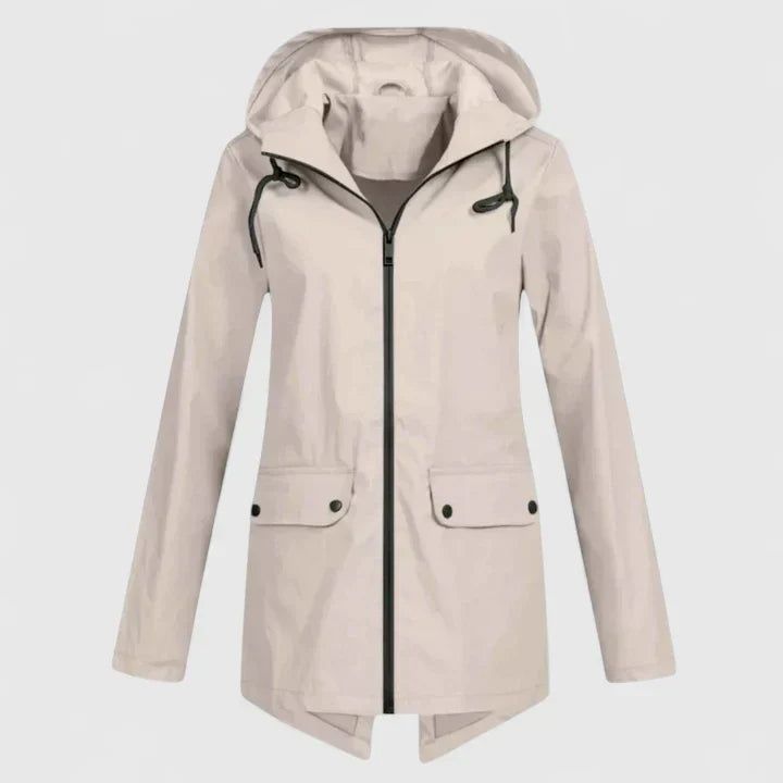 Veste confortable Danoir Paris Vanyssiah en tissu bleu, coupe décontractée, détails élégants et finition soignée.