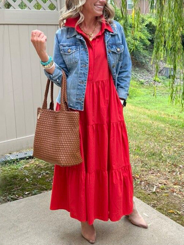 Robe maxi élégante Bente de Danoir Paris en tissu bleu, vue de face, taille XS, détails de la robe longue et raffinée.