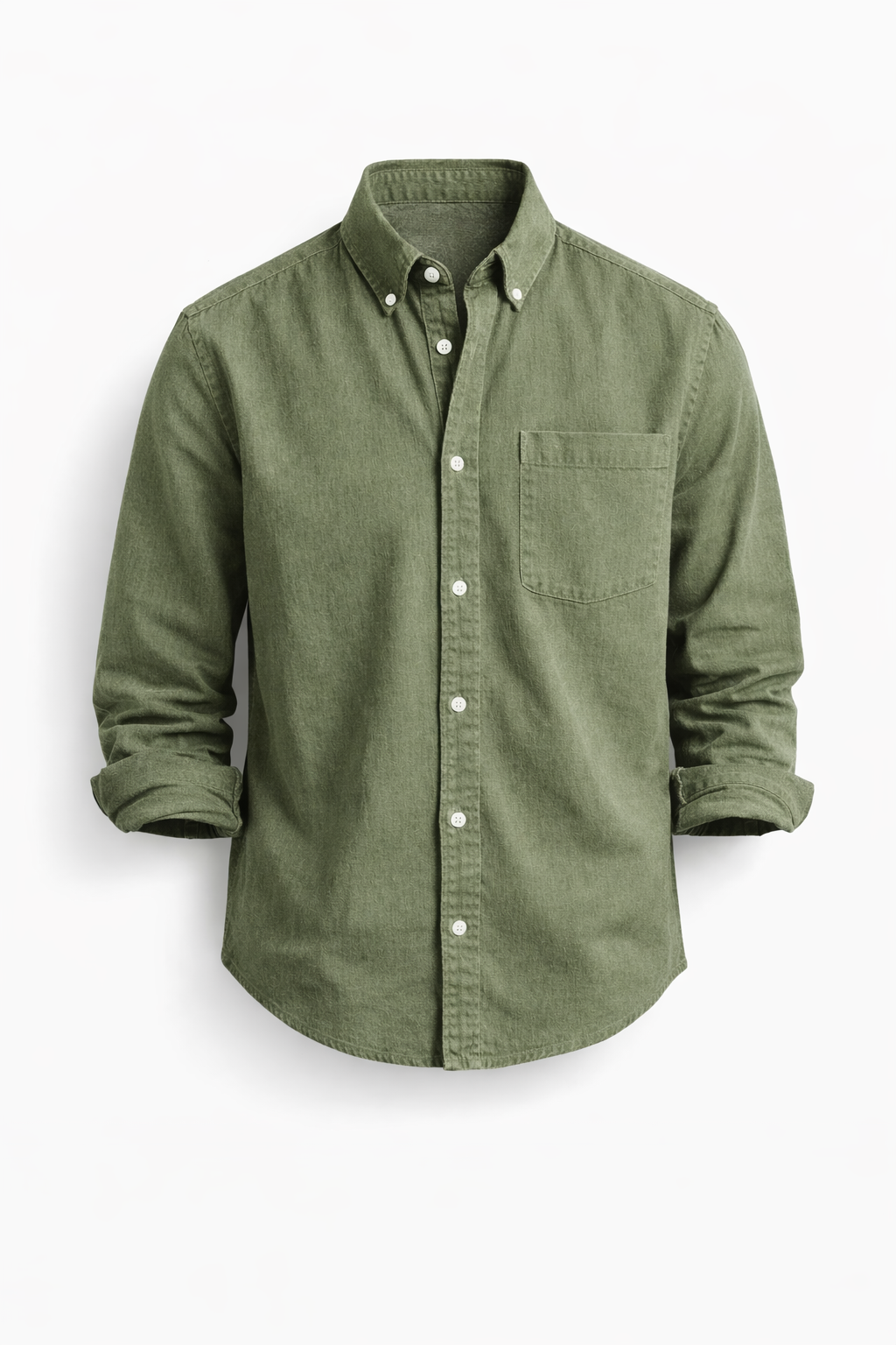 Chemise casual-chic Danoir Paris Keldros en denim bleu, manche longue et coupe élégante pour un style décontracté sophistiqué.