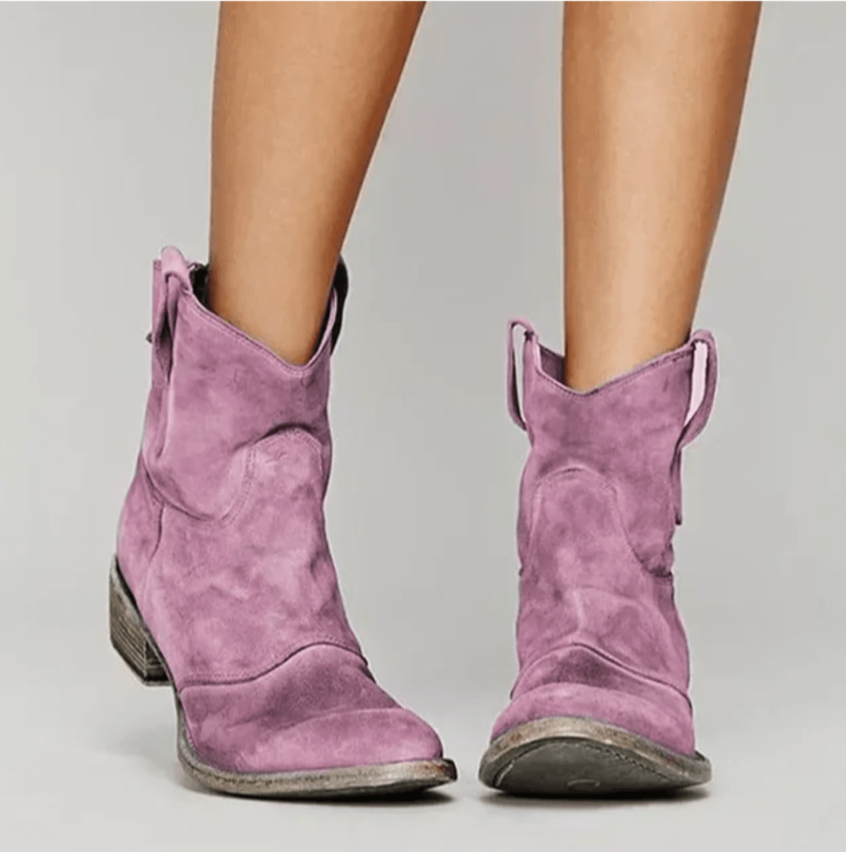 Bottes orthopédiques en daim Charlotte de Danoir Paris, modèle bleu, avec semelle confortable et design élégant.