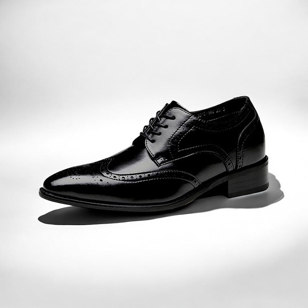 Chaussures homme Danoir Paris Santorini en brun avec semelle rehaussante de 6cm, élégantes et confortables.