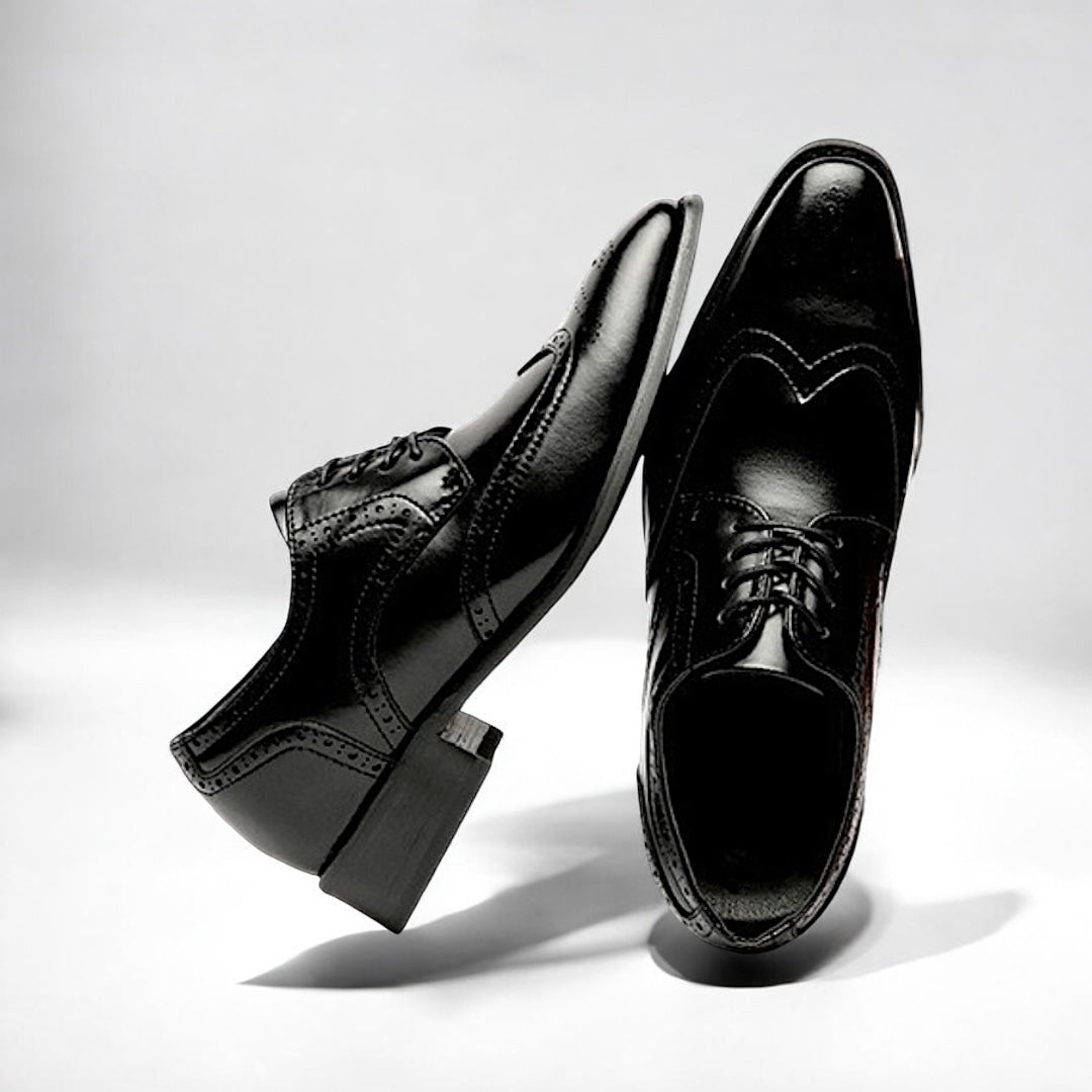 Chaussures homme Danoir Paris Santorini en brun avec semelle rehaussante de 6 cm, élégantes et confortables.
