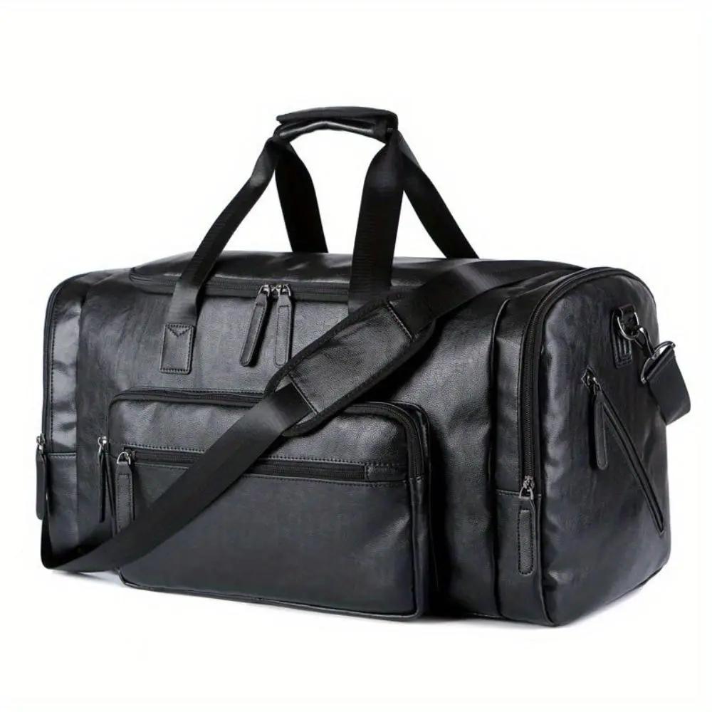 Sac de voyage tote Danoir Paris Lydia en brun foncé, grand sac pratique avec poignées robustes pour transporter facilement.