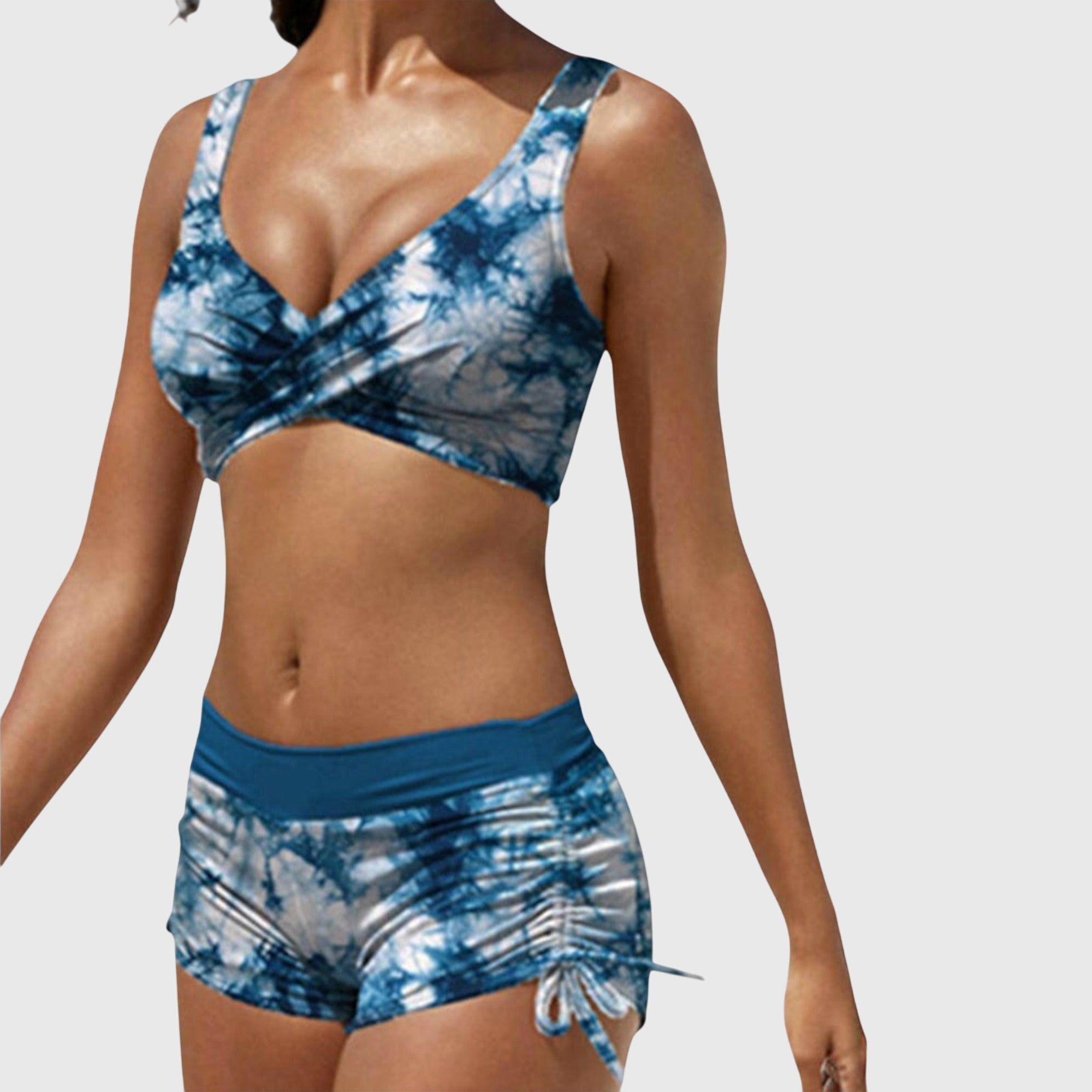 Maillot de bain bikini camouflage Anabella de Danoir Paris, style élégant avec motif tendance, idéal pour la plage.