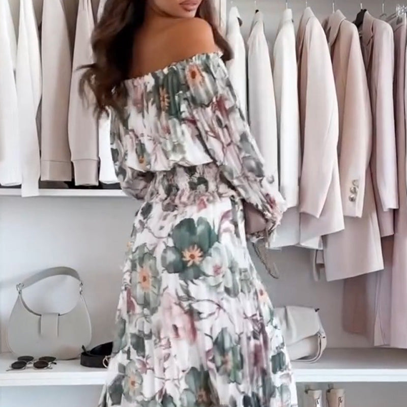 Ensemble floral d'été Williane de Danoir Paris, vêtements élégants avec motif floral rose, pour un look féminin et chic.