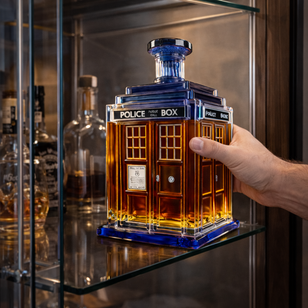Carafe à whisky Danoir Paris Édition Équipe avec bouchon en verre et design élégant, idéale pour servir le whisky.