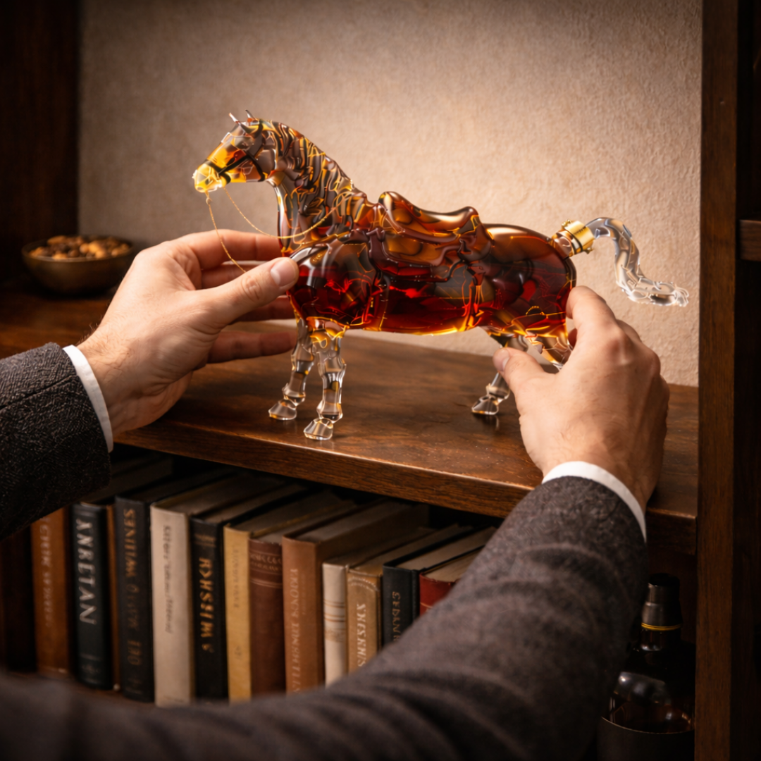 Carafe à whisky Danoir Paris Édition Konna en verre, avec design élégant pour servir le whisky.