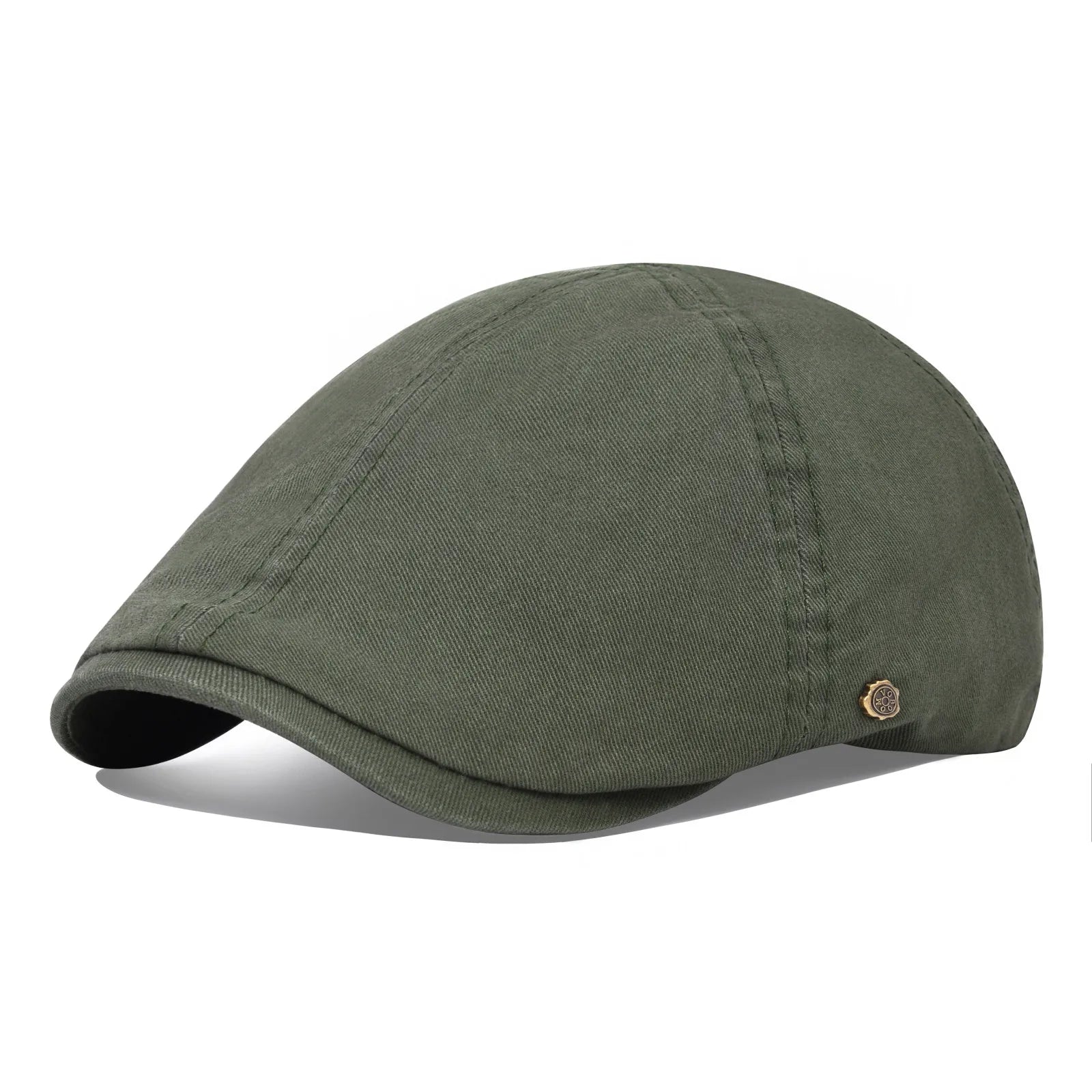Casquette de golf en coton Bloom™ de Danoir Paris, couleur gris foncé, vue de face.
