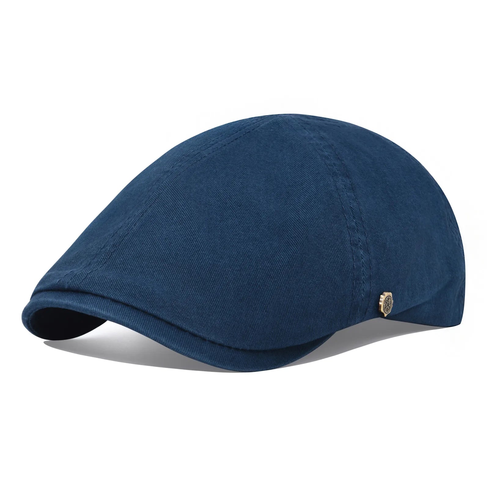 Casquette de golf en coton Bloom™ de Danoir Paris, couleur gris foncé, avec logo brodé, vue de face.