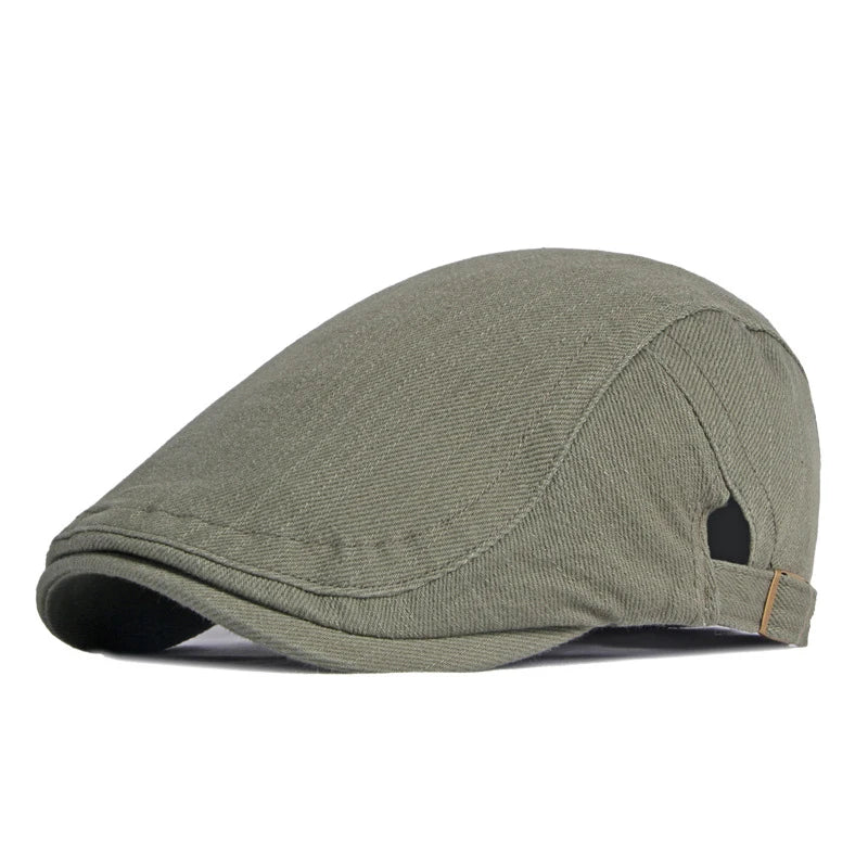 Casquette homme Danoir Paris Bloom™ réglable en vert foncé, tissu doux et confortable, style décontracté.