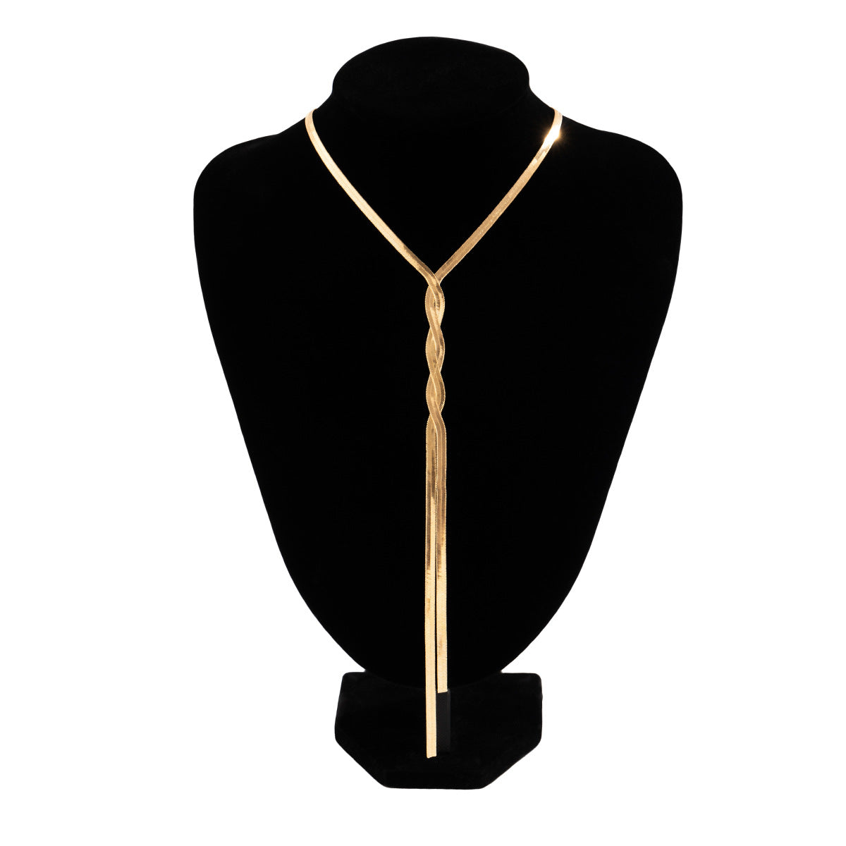 Collier Liliane en maillons torsadés dorés de Danoir Paris, bijou élégant pour femme.