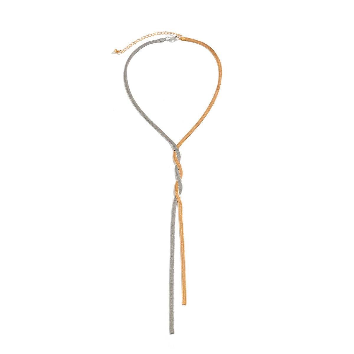 Collier Liliane en maillons torsadés dorés de Danoir Paris, bijou élégant et raffiné.
