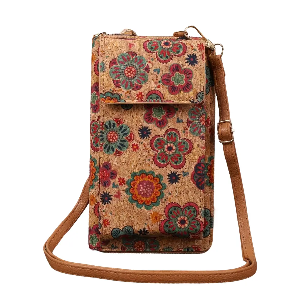 Sac à bandoulière boho-floral Nina de Danoir Paris avec motif de fleurs, accessoire élégant en style bohème.