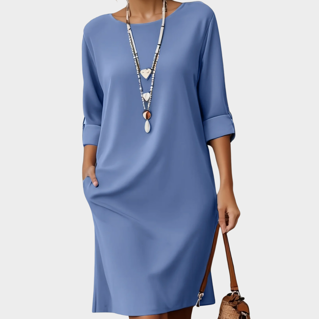 Veste Danoir Paris Daphne FR002 en bleu ciel profond, style décontracté et élégant pour l'automne.