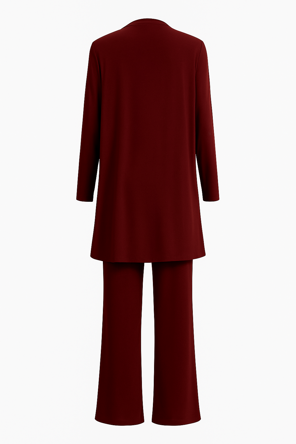 Ensemble Mila gris de Danoir Paris, vêtement élégant et confortable pour femmes, présenté sur un mannequin.