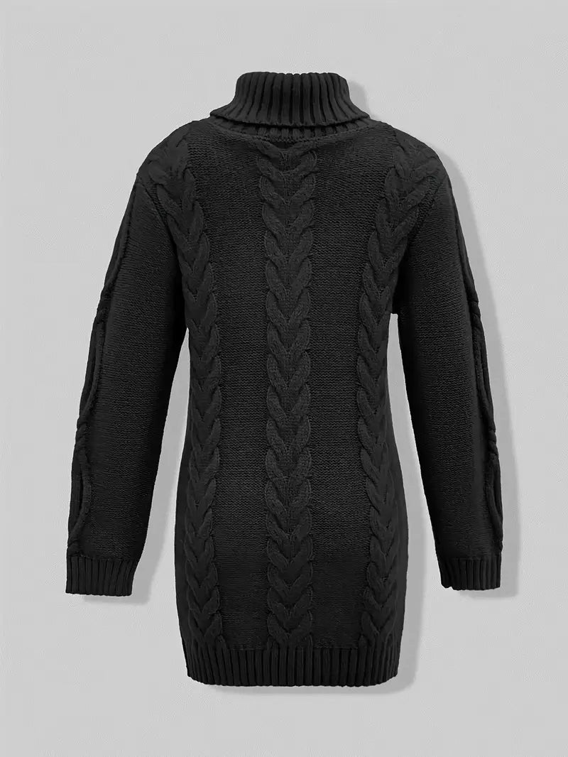 Robe cramoisie élégante Narda de Danoir Paris avec col roulé, tissu fluide, taille XS, style sophistiqué et moderne.