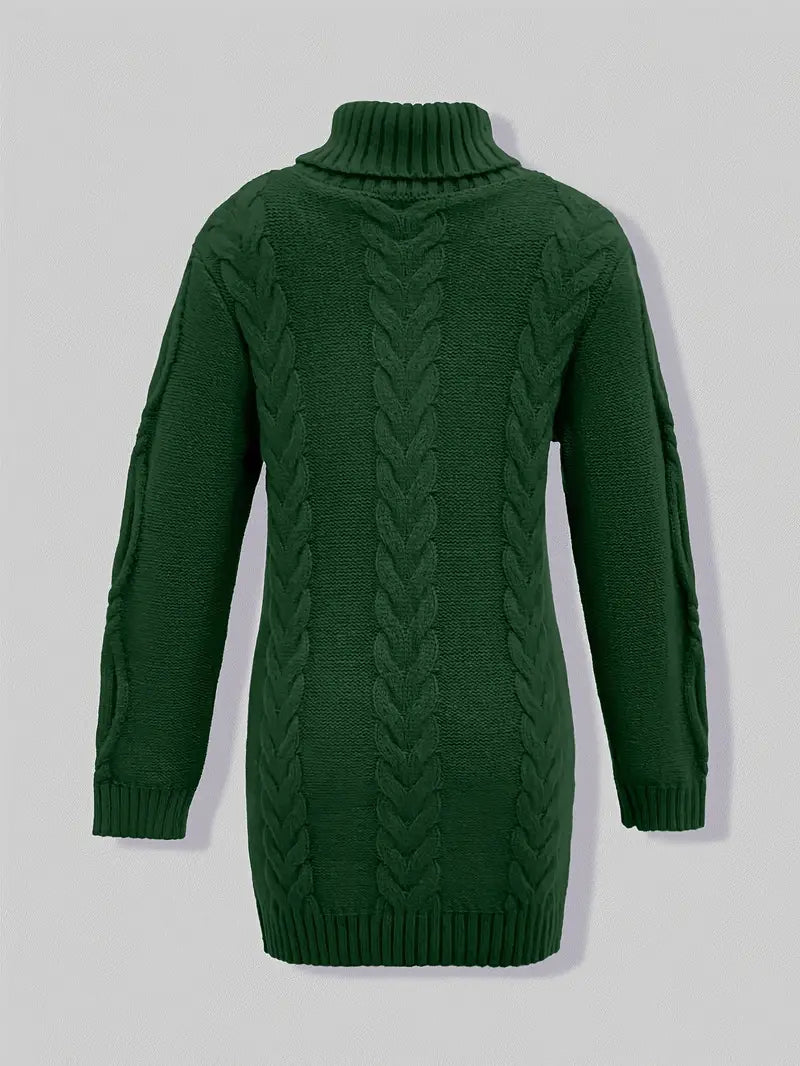 Robe turtleneck élégante Danoir Paris Narda en cramoisi, coupe ajustée, tissu fluide, pour femmes, taille XS.