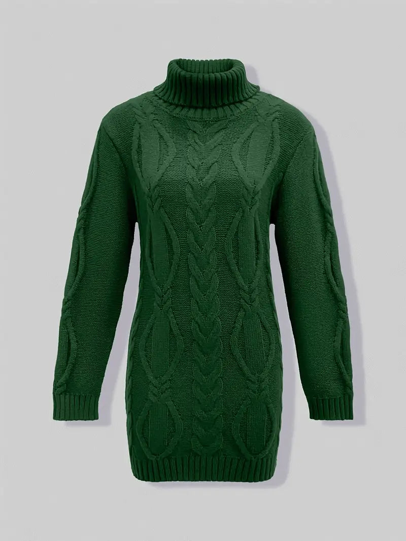 Robe élégante Narda de Danoir Paris en cramoisi, turtleneck, coupe flatteuse, taille XS, parfaite pour une allure sophistiquée.