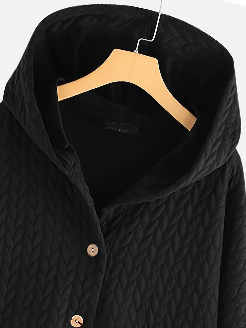 Veste matelassée automnale rouge Bourgogne Julie Danoir Paris, élégante et confortable pour la saison.